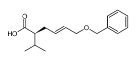 (2S,4E)-6-(benzyloxy)-2-isopropylhex-4-enoic acid结构式