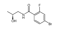 4-bromo-2-fluoro-N-[(2S)-2-hydroxypropyl]benzamide Structure