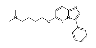 dimethyl-[4-(3-phenyl-imidazo[1,2-b]pyridazin-6-yloxy)-butyl]-amine结构式