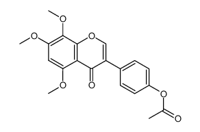 4'-Acetoxy-5.7.8-trimethoxy-isoflavon Structure
