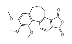 9,10,11-trimethoxy-6,7-dihydro-5H-dibenzo[a,c]cycloheptene-3,4-dicarboxylic acid anhydride结构式