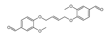 4,4'-[(2E)-but-2-ene-1,4-diylbis(oxy)]bis(3-methoxybenzaldehyde) Structure