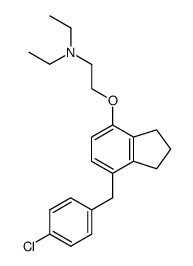 diethyl-{2-[7-(4-chloro-benzyl)-indan-4-yloxy]-ethyl}-amine Structure