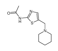 N-(5-piperidin-1-ylmethylthiazol-2-yl)acetamide结构式