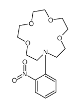 N-(2-nitrophenyl)-1,4,7,10-tetraoxa-13-azacyclopentadecane Structure