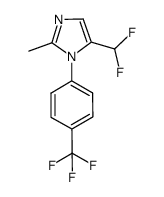 5-(difluoromethyl)-2-methyl-1-(4-(trifluoromethyl)phenyl)-1H-imidazole Structure