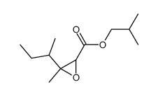 2,3-epoxy-3,4-dimethyl-hexanoic acid isobutyl ester Structure