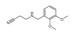 N-(2,3-dimethoxy-benzyl)-β-alanine nitrile Structure