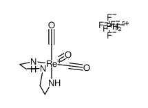fac-[Re(CO)3(diethylenetriamine)]PF6 Structure