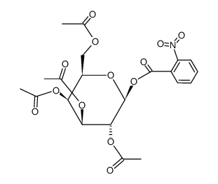 1-(2-Nitro-benzoyl)-tetraacetyl-β-D-galactose结构式