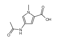 4-acetylamino-1-methylpyrrole-2-carboxylic acid Structure