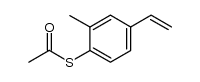 S-2-methyl-4-vinylphenyl ethanethioate结构式