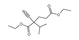2-cyano-2-isopropyl-glutaric acid diethyl ester Structure