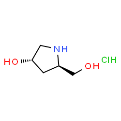 (3S,5R)-5-(HYdroxymethyl)pyrrolidin-3-ol hydrochloride structure