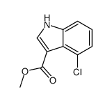 4-氯-1H-吲哚-3-羧酸甲酯结构式