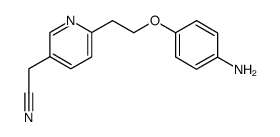 2-(6-(2-(4-aminophenoxy)ethyl)pyridin-3-yl)acetonitrile Structure