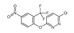 PYRIDAZINE, 3-CHLORO-6-[4-NITRO-2-(TRIFLUOROMETHYL)PHENOXY]- Structure