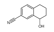 7-cyano-1,2,3,4-tetrahydro-naphthalen-1-ol结构式