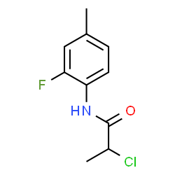 2-Chloro-n-(2-fluoro-4-methylphenyl)propanamide Structure