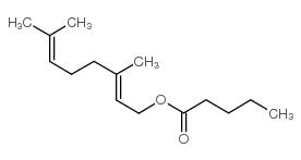 geranyl valerate Structure