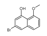 3-bromo-8-methoxy-[1]naphthol结构式