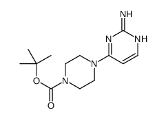 tert-butyl 4-(2-aminopyrimidin-4-yl)piperazine-1-carboxylate structure