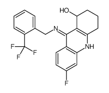 6-fluoro-9-[[2-(trifluoromethyl)phenyl]methylamino]-1,2,3,4-tetrahydroacridin-1-ol Structure