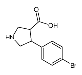 (3S,4R)-4-(4-bromophenyl)pyrrolidine-3-carboxylic acid structure