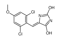 5-[(2,6-dichloro-4-methoxyphenyl)methylidene]imidazolidine-2,4-dione结构式