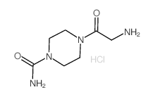 2-Amino-1-(4-carbamoyl-piperazine-1-yl)-ethanone x HCl结构式