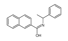 N-(1-phenylethyl)naphthalene-2-carboxamide结构式
