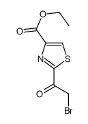4-Thiazolecarboxylicacid,2-(bromoacetyl)-,ethylester(9CI) structure