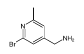 (2-bromo-6-methylpyridin-4-yl)methanamine结构式