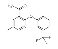 5-methyl-2-[3-(trifluoromethyl)phenoxy]pyridine-3-carboxamide Structure