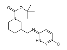 3-[[(6-氯-3-哒嗪基)氨基]甲基]-1-哌啶甲酸叔丁酯结构式