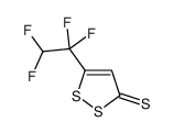 5-(1,1,2,2-tetrafluoroethyl)dithiole-3-thione结构式