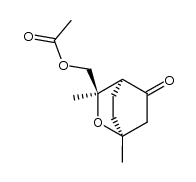((1S,3R,4S)-1,3-dimethyl-5-oxo-2-oxabicyclo[2.2.2]octan-3-yl)methyl acetate Structure