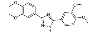 3,5-Bis(3,4-dimethoxyphenyl)-1H-1,2,4-triazole结构式