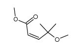 (Z)-methyl 4-methoxy-4-methylpent-2-enoate结构式