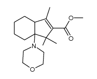 methyl 1,1,3-trimethyl-7a-morpholino-3a,4,5,6,7,7a-hexahydro-1H-indene-2-carboxylate结构式