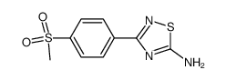 3-(4-(methylsulfonyl)phenyl)-1,2,4-thiadiazol-5-amine Structure