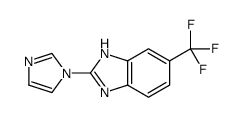 2-imidazol-1-yl-6-(trifluoromethyl)-1H-benzimidazole结构式