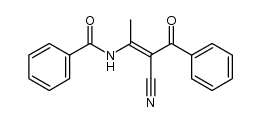 2-benzoyl-3-benzoylamino-crotononitrile Structure