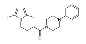 4-(2,5-dimethylpyrrol-1-yl)-1-(4-phenylpiperazin-1-yl)butan-1-one结构式