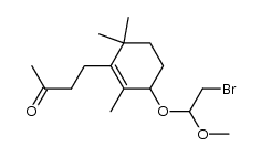 4-(3-(2-bromo-1-methoxyethoxy)-2,6,6-trimethylcyclohex-1-en-1-yl)butan-2-one Structure