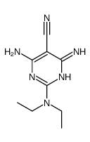 4,6-diamino-2-(diethylamino)pyrimidine-5-carbonitrile Structure