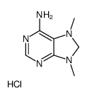 7,9-dimethyl-8H-purin-3-ium-6-amine,chloride结构式