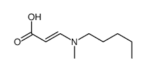 3-[methyl(pentyl)amino]prop-2-enoic acid Structure