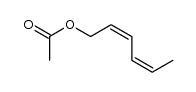 1-acetoxy-2,4-hexadiene, 2Z,4Z-isomer结构式