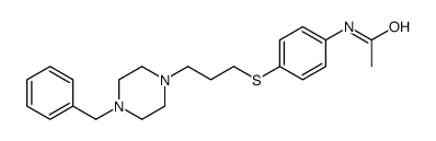 N-[4-[3-(4-benzylpiperazin-1-yl)propylsulfanyl]phenyl]acetamide Structure